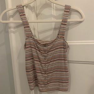 colorful striped tank size: s/xs
